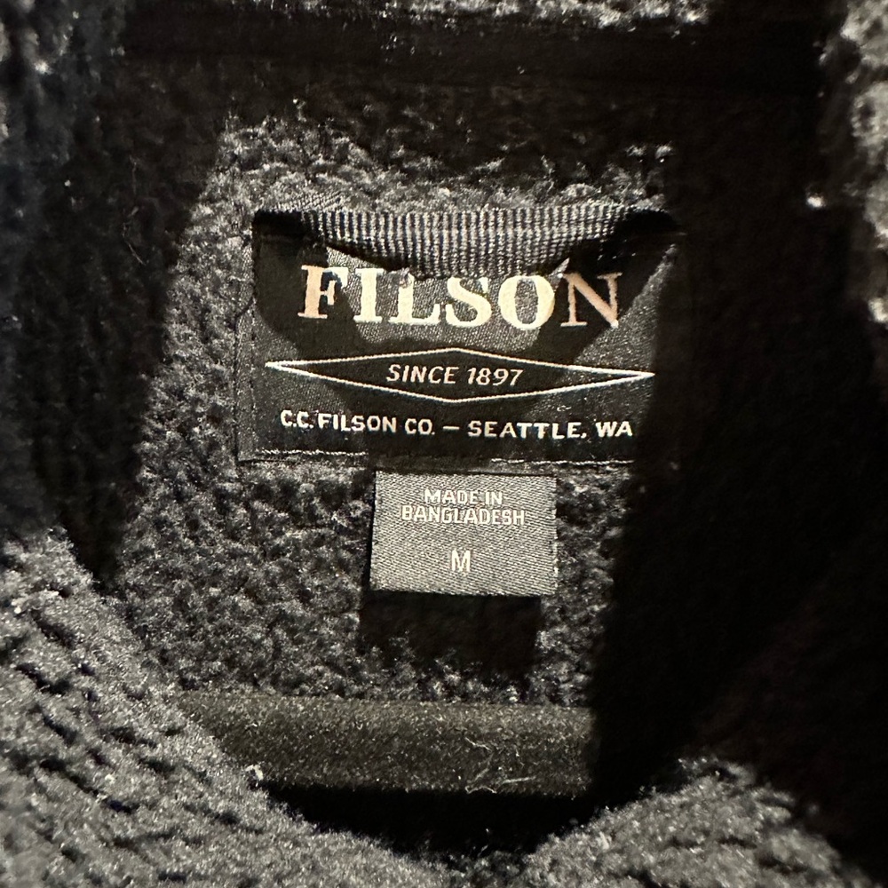Filson Black Fleece Jacket - Picture 2 of 2